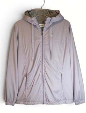 Calvin Klein Full Zip Hooded Windbreaker Jacket Lavender